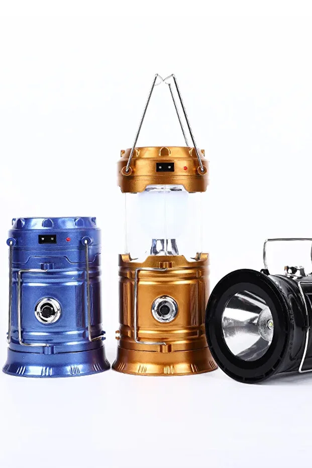 Pilsiz Kullanım Solar Güneş Enerjili Kamp Bahçe Lambası Solar Mavi